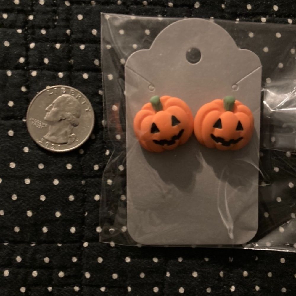 pumpkin earrings